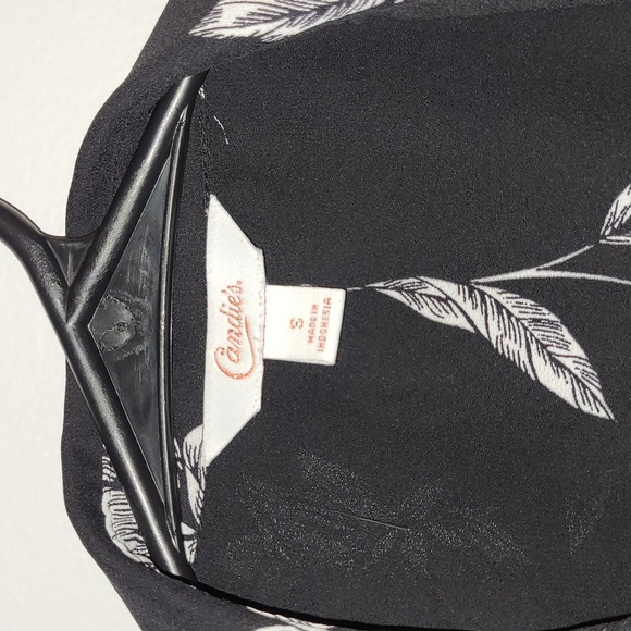 Small, Black and White, Button Up, Candie's - Picture 2 of 3